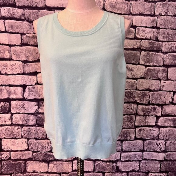 Talbots Aqua Cardigan Sweater & Tank Size XL - Picture 7 of 10